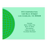 Bright Green Global Business Postcards