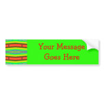 bright green orange template bumper stickers