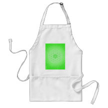 Bright Green Psychedelic Sacred Geometry Mandala Aprons