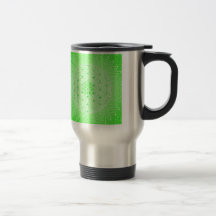 Bright Green Psychedelic Sacred Geometry Mandala Coffee Mug