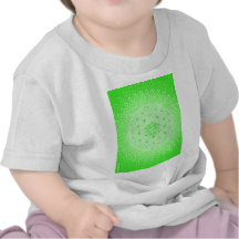 Bright Green Psychedelic Sacred Geometry Mandala T Shirt