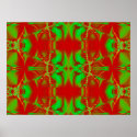 bright green red posters