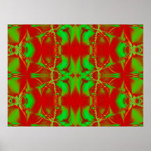 bright green red posters