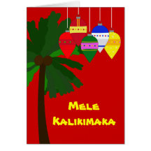 Bright Hawaiian Christmas Greeting Cards