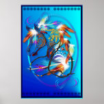 Bright Horse 2 Oval Large Posterr