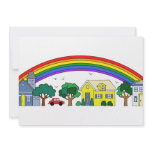 Bright Houses Rainbow invitations