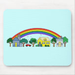 Bright Houses Rainbow mousepads