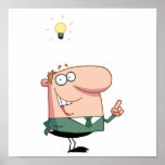 Bright Idea Business Man posters