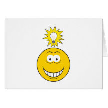 Bright Idea Smiley Face Card