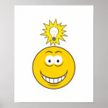 Bright Idea Smiley Face posters
