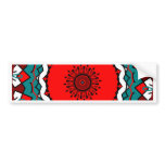 Bright Kaleidoscope Mandala bumper stickers
