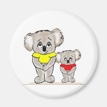 Bright Koalas Refrigerator Magnets