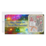 Bright Lights And Ornaments Photo Holiday Card photo cards