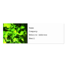 Bright Lime Green and Dark Green Abstract. Business Cards