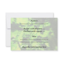 Bright Lime Green and Dark Green Abstract. Personalized Invites