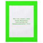 bright lime green flyers