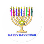 Bright Menorah Stickers