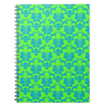 Bright N Fun Damask Spiral Note Book