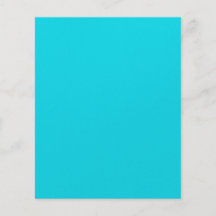 Bright Neon Aqua Flyer