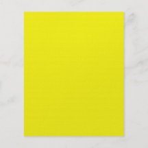 Bright Neon Yellow  Flyer