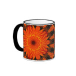 BRIGHT ORANGE DAISY mugs