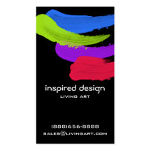 Bright Paint Strokes Business Card