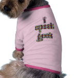 Bright Pattern I Speak geek Pet Clothes