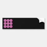 Bright Pink Lace Pattern Design. Bumper Sticker