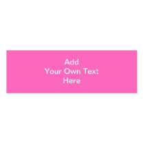 Bright Pink with White Custom Text. Business Card