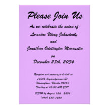 bright purple do it yourself design template custom invites