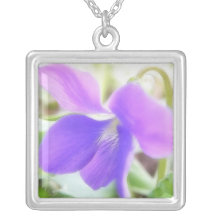 Bright Purple Violet Custom Necklace