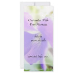 Bright Purple Violet Rack Card Design
