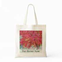Bright Red Autumn Maple Leaves In The Meadow Bag