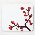Bright red flowers mousepads