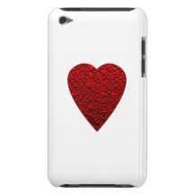 Bright Red Heart Picture. Barely There iPod Case