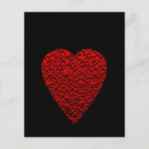 Bright Red Heart Picture. Custom Flyer