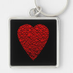 Bright Red Heart Picture. Keychains