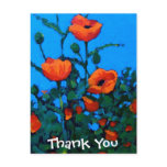 BRIGHT RED POPPIES POSTCARDS