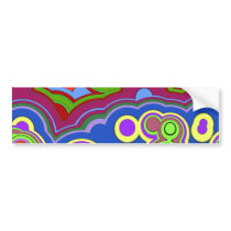bright retro hippie rings