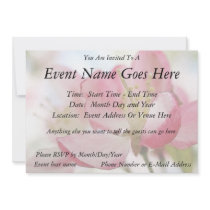 Bright Spring Apple Blossoms Announcements