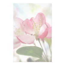 Bright Spring Apple Blossoms Stationery Paper