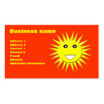 Bright Sunshine Customizable Business Card