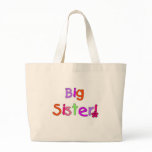 Bright Text Big Sister Bags