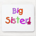 Bright Text Big Sister Mouse Mats
