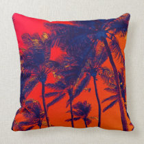 bright tropical palms toss pillows pillows