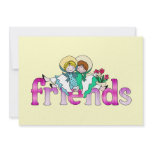 Bright Two Girls Friends invitations