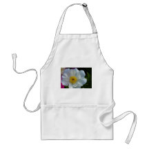 Bright White Peony Aprons