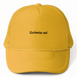 Bright yellow baseball hat