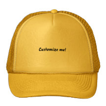 Bright yellow baseball hat