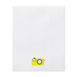 Bright Yellow Camera. On White. Custom flyers